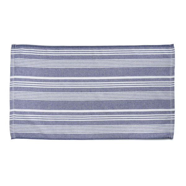 Cuisinart Set of 2 Grey Striped Tea Towels and Mini Oven Mitt