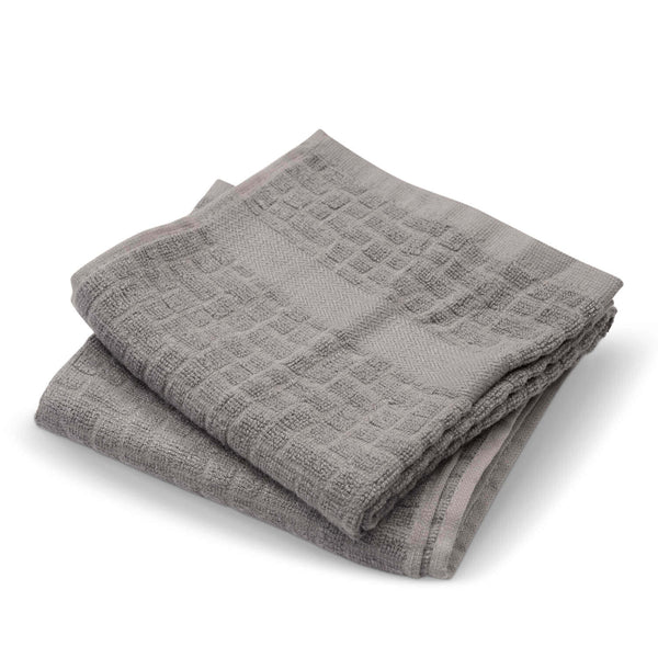 Cuisinart - Oil Green Plaid Fouta Kitchen Towels, 2-Pack