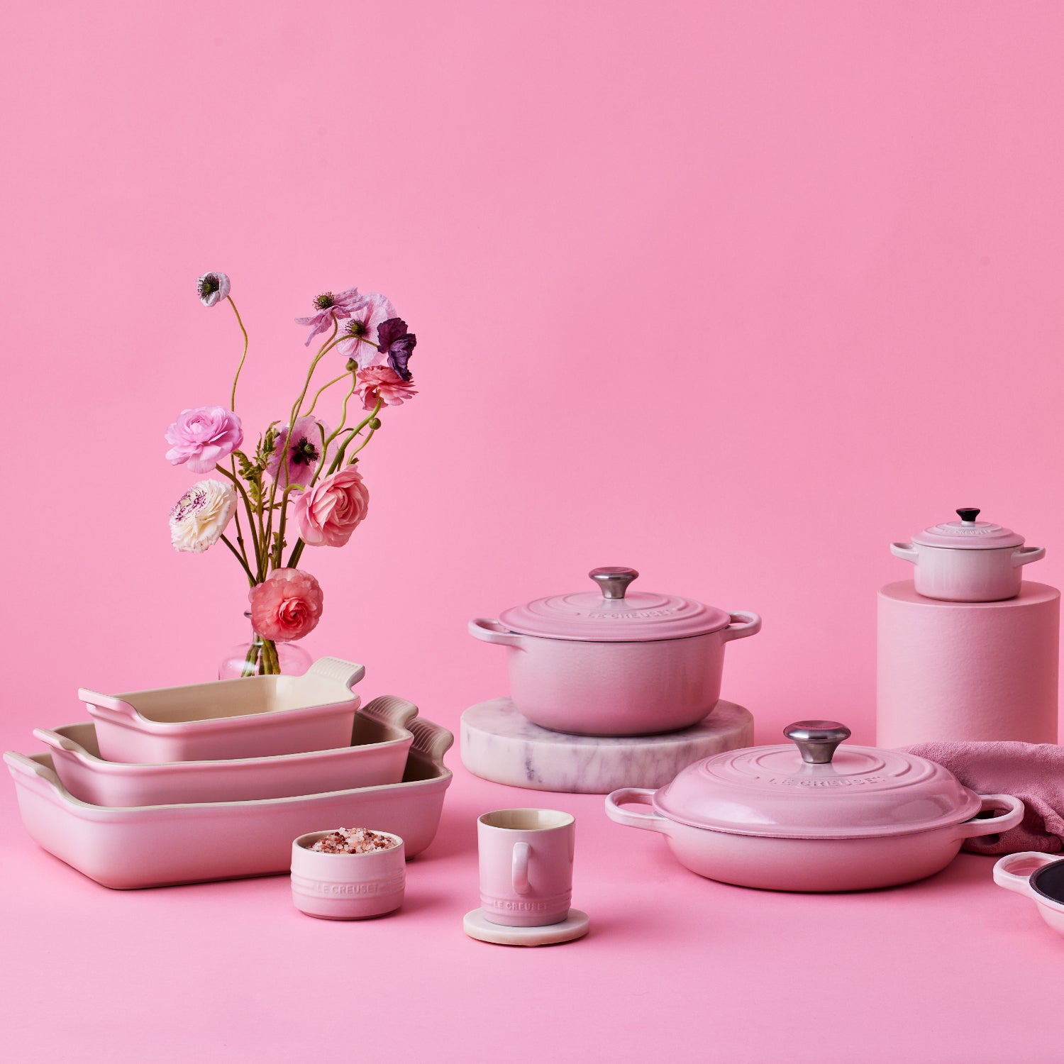 De neiging hebben wees stil Nadruk Buy Le Creuset | Heritage Stoneware 19cm Deep Rectangular Dish - Shell Pink  - Potters Cookshop