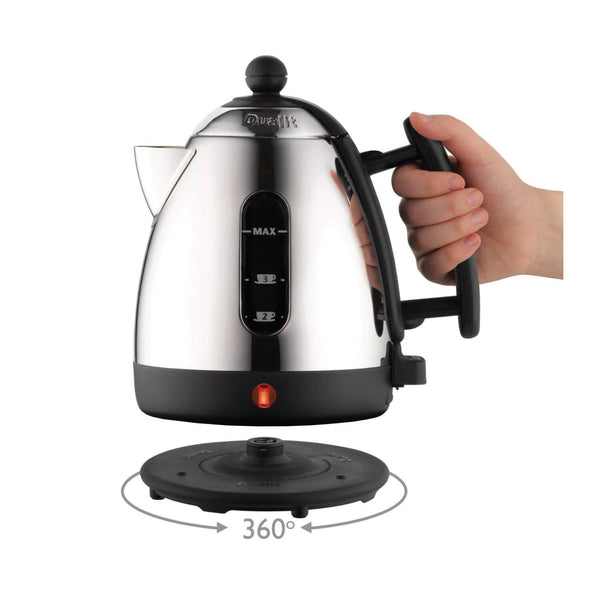 72905_BKB, Dualit Kettle, Black and Brushed Steel