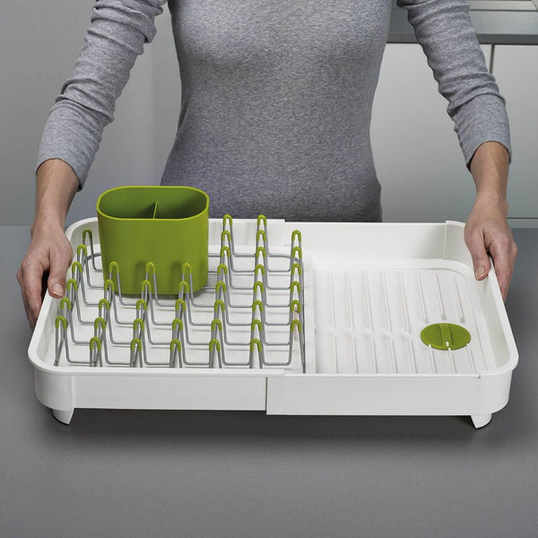 Extend™ Stone Green Expandable Dish Drainer