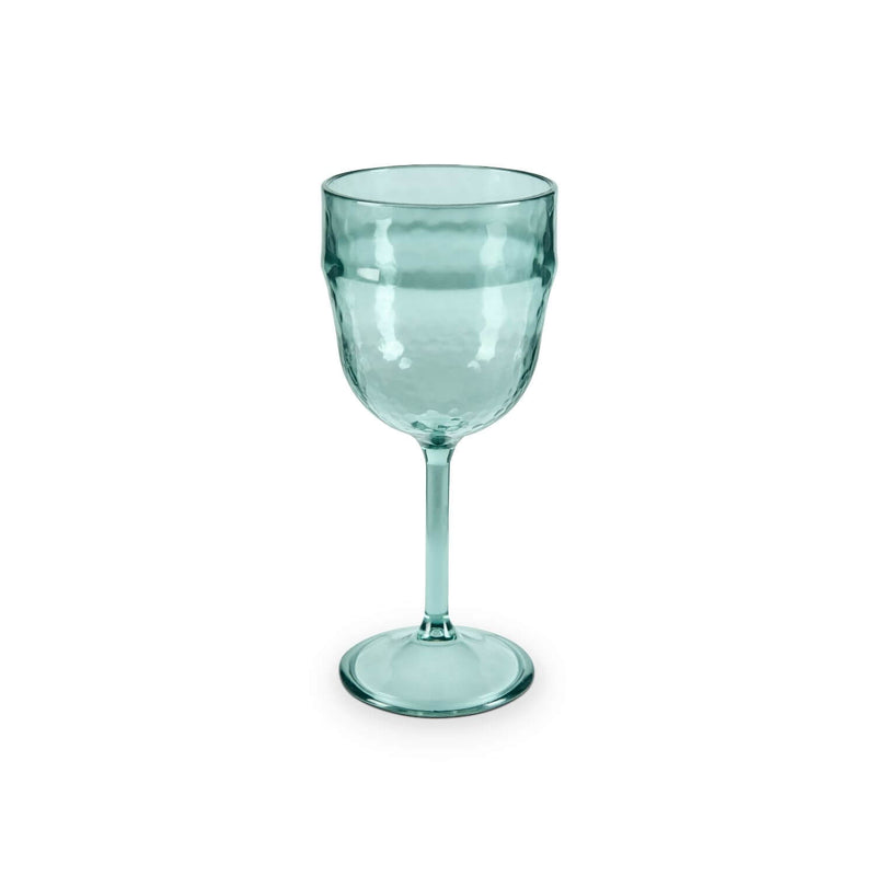 Tower Fresco Reusable 4 Piece Plastic Wine Glass Set - Turquoise