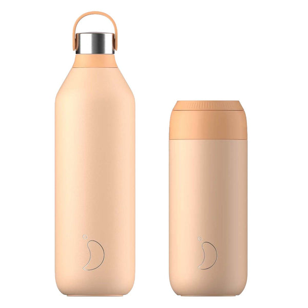 Chilly's  Series 2 500ml Bottle & 34cl Coffee Cup Set - Peach Orange –  Potters Cookshop