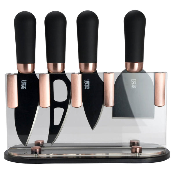 Buy Taylor's Eye Witness  5-Piece Kitchen Knife Block Set - Rainbow –  Potters Cookshop