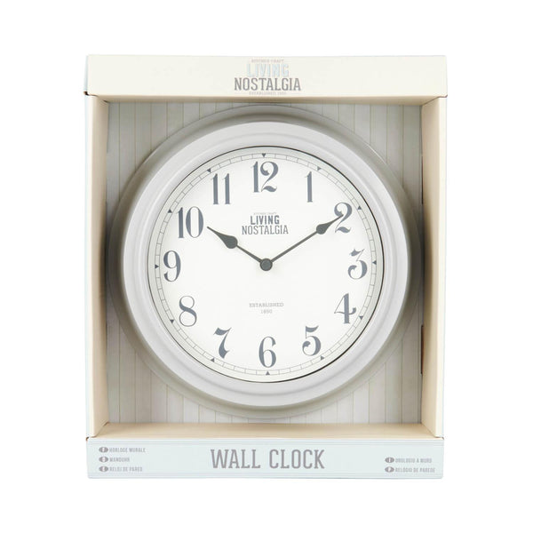 Buy Living Nostalgia  Wall Clock - Cream – Potters Cookshop