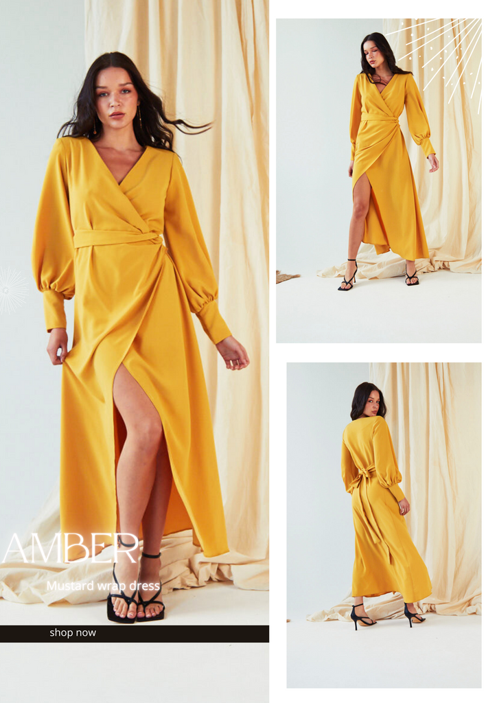 Amber wrap dress