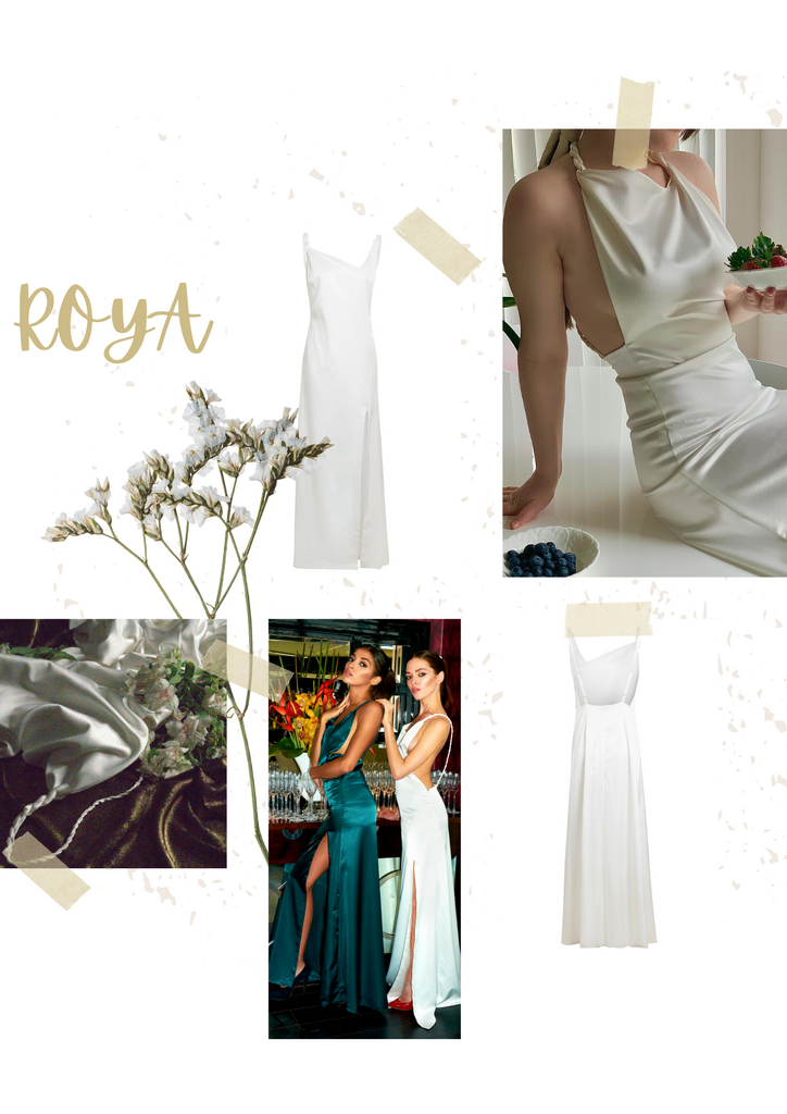 ROYA maxi slip dress