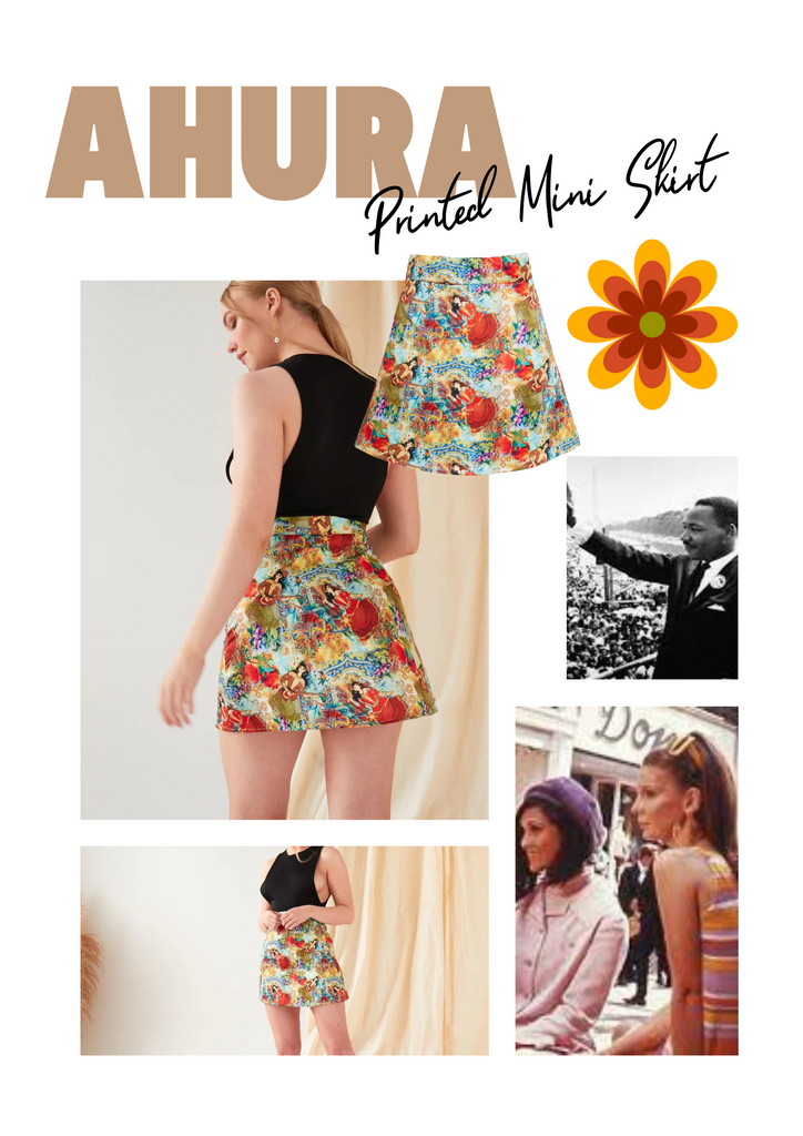 Ahura printed mini skirt 