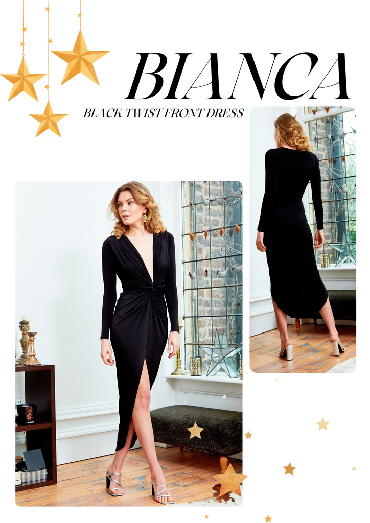 bianca black dress