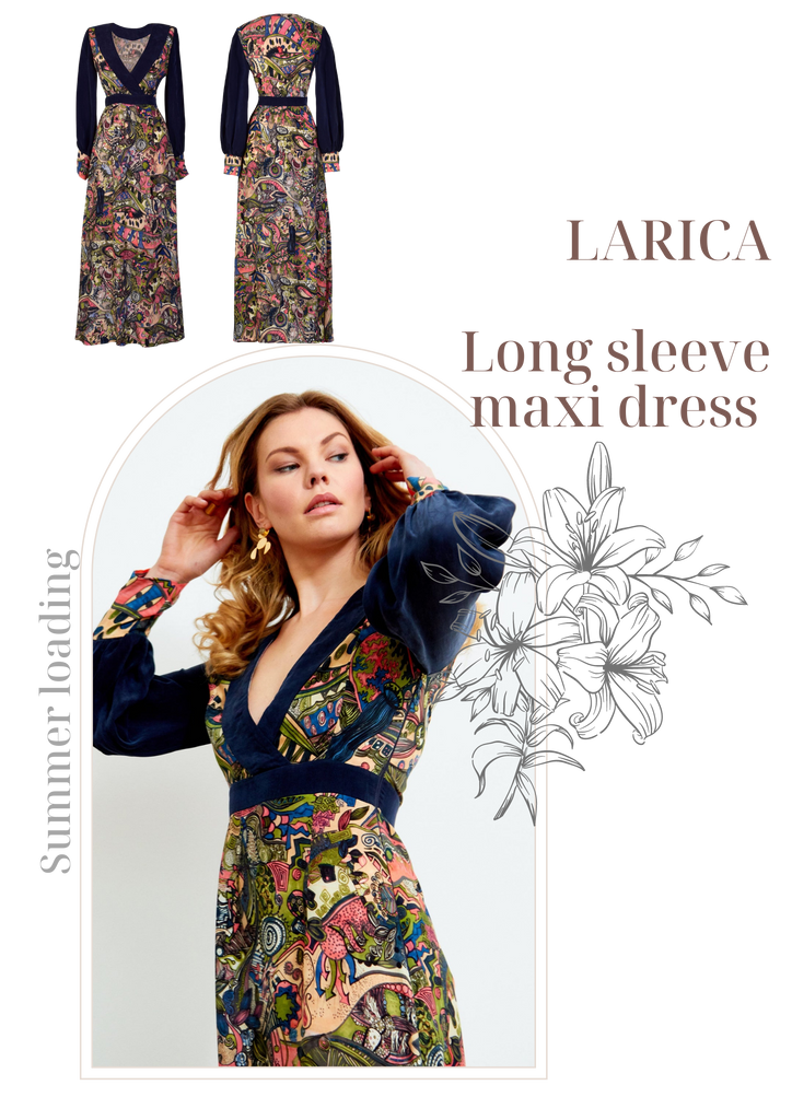 Larica Long Sleeve Maxi Dress