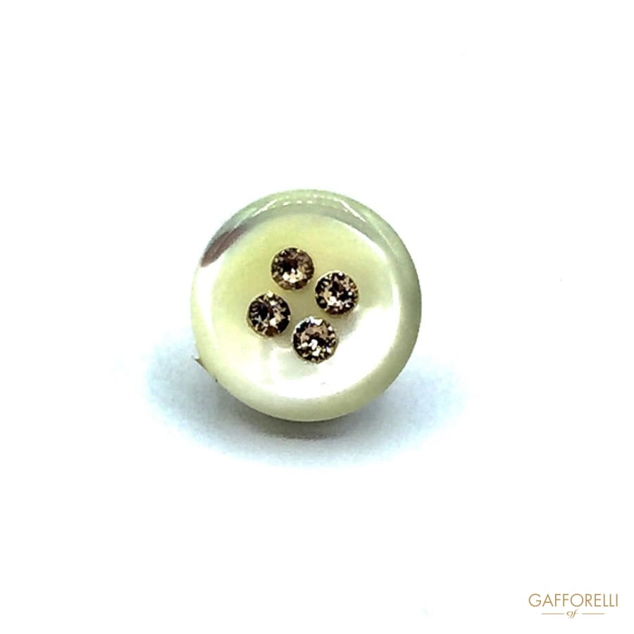 Mother Of Pearl Buttons With Swarovski Rhinestone - Art. 987 – GAFFORELLI  SRL