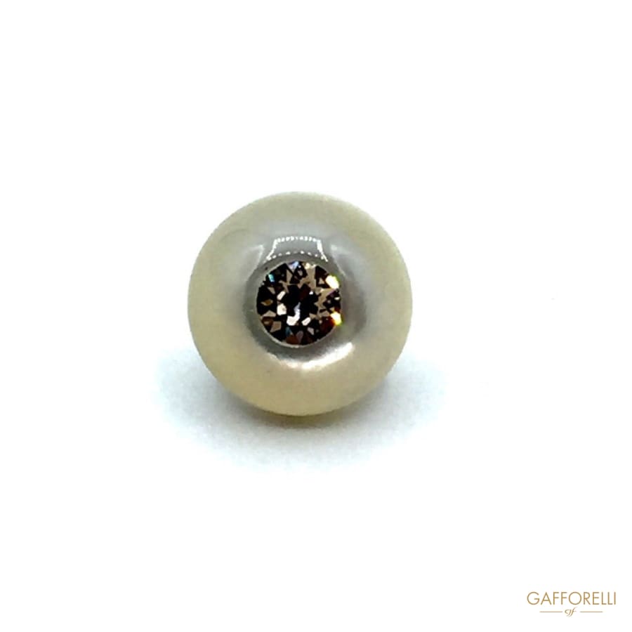 Mother Of Pearl Buttons With Micro Rhinestones - Art. 988 – GAFFORELLI SRL