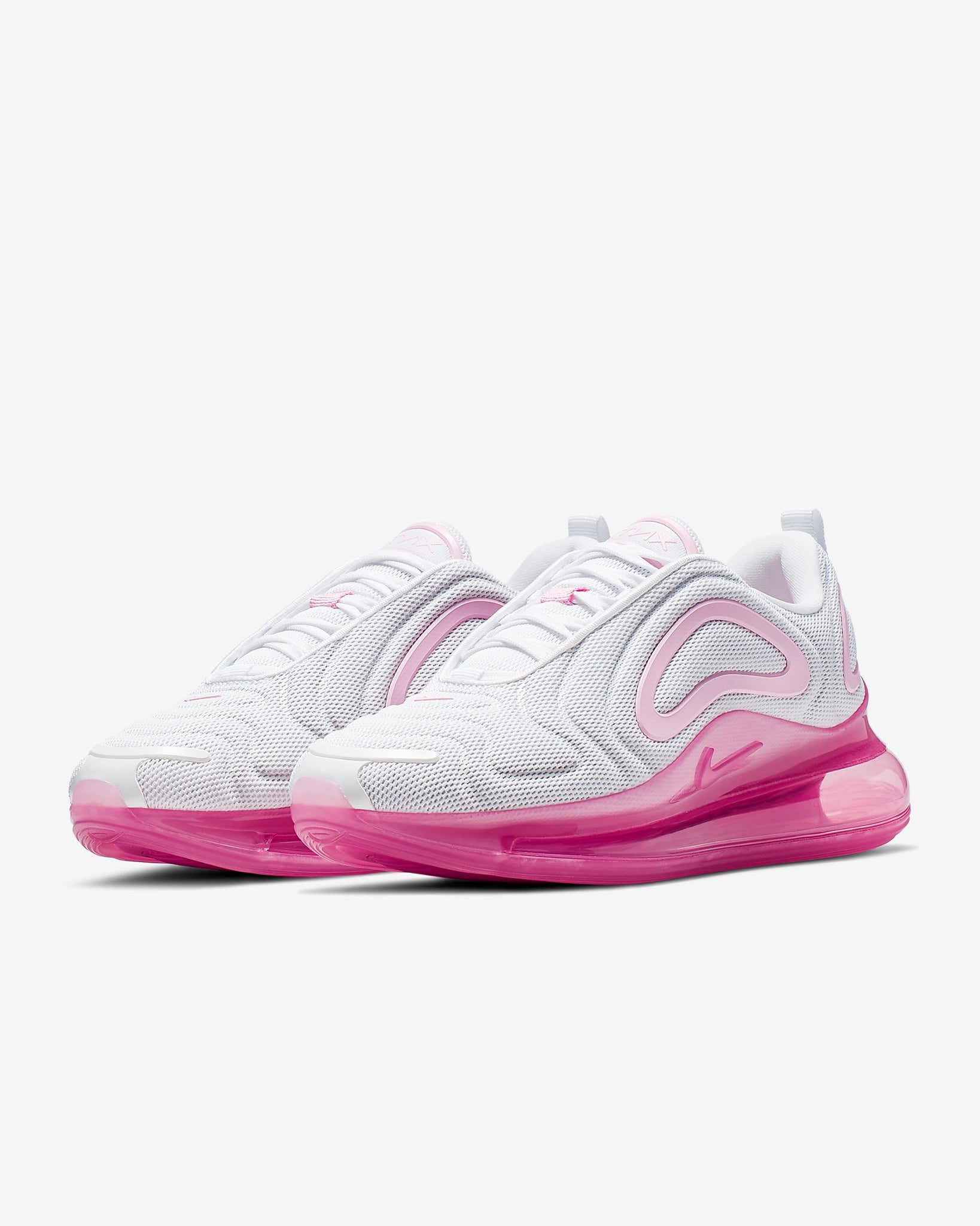 nike black and pink air max 720 trainers