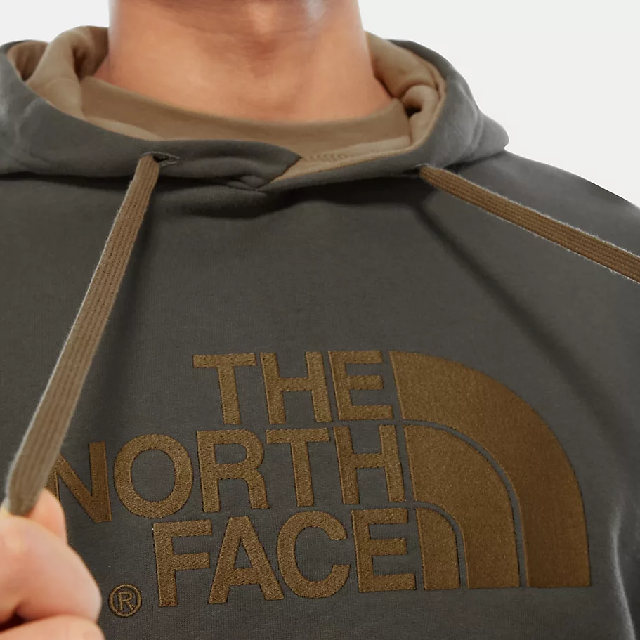 north face drew peak hoodie khaki