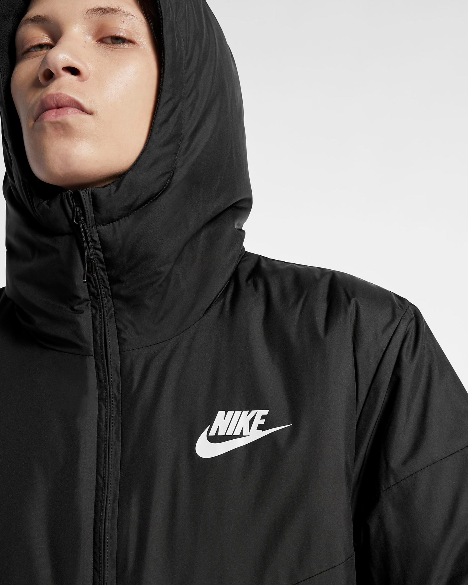 nike filled jacket black