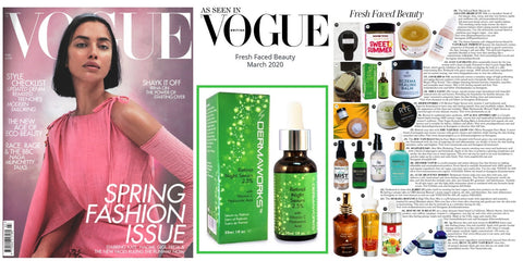 Dermaworks retinol face serum as seen in vogue march 2020