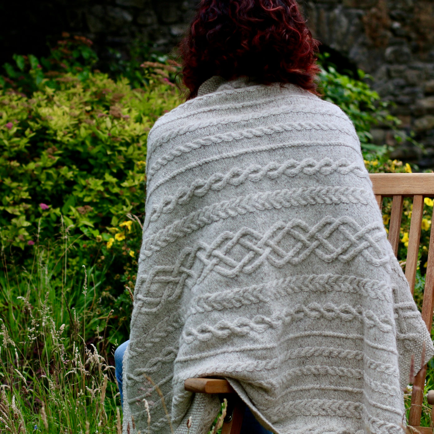 Hooded Poncho Knitting Kit