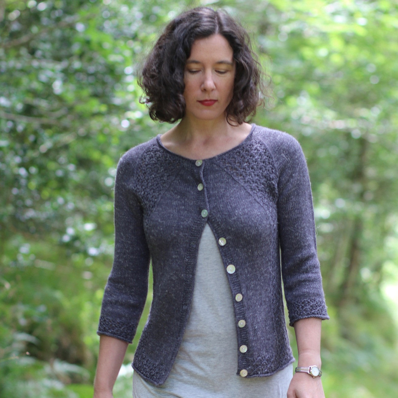 Santa Rosa Plum Cardigan | Hand-Knitting Pattern | DK Weight - Stolen Stitches