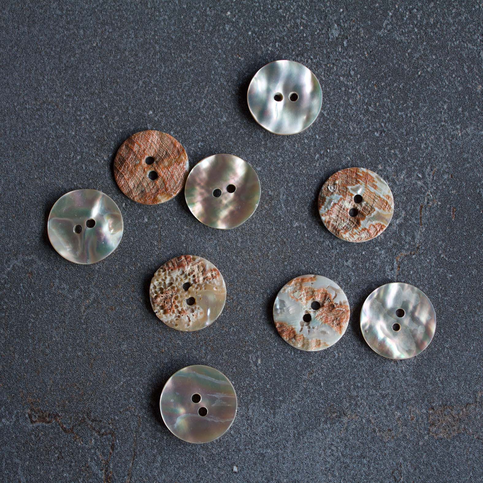 5 Mother-of-pearl Buttons 28 Mm ,buttons,traditional Buttons,buttons,sewing  Button,craft Button,mother of Pearl,permutt Buttons 