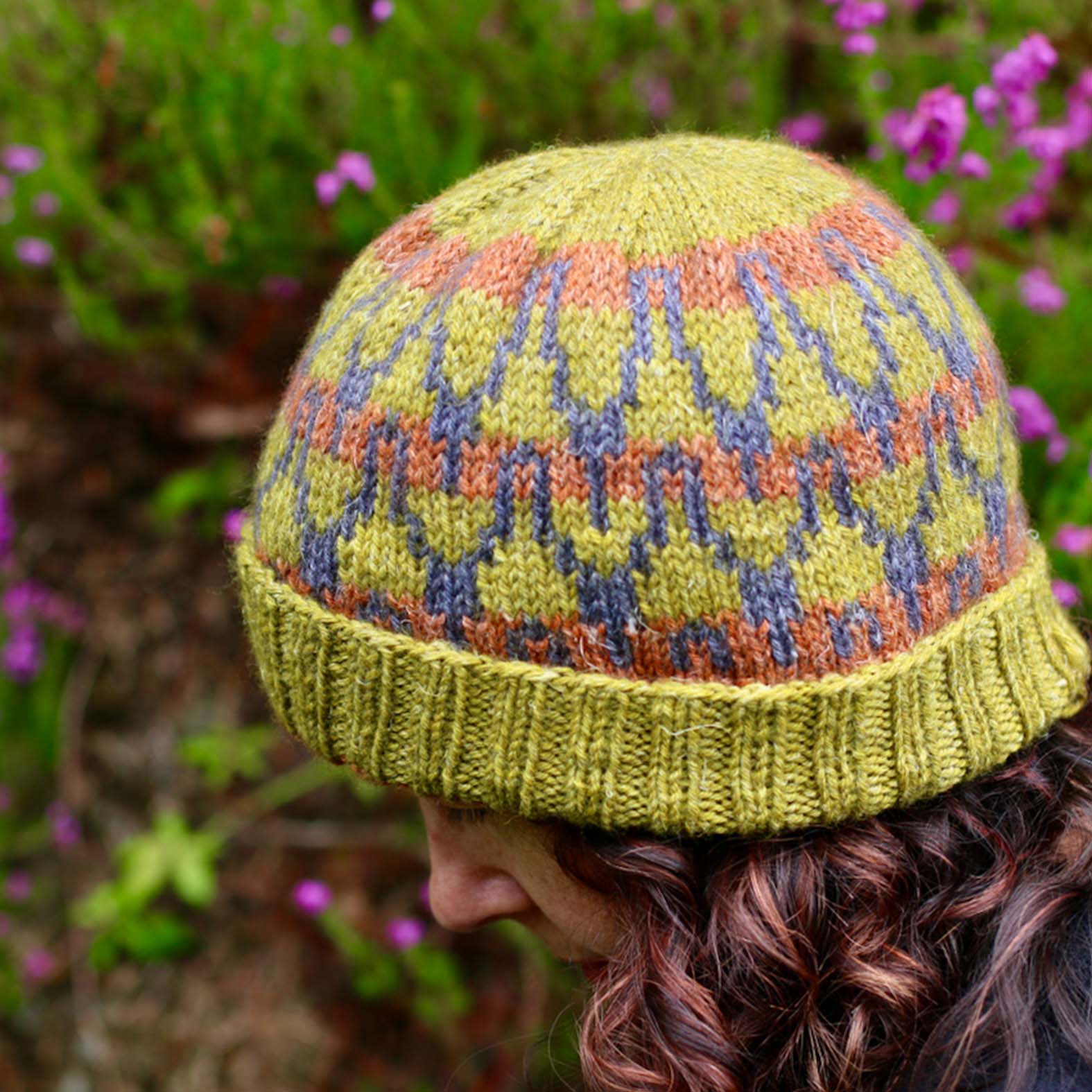 Wobble Wave Hat Digital HandKnitting Pattern Worsted Weight