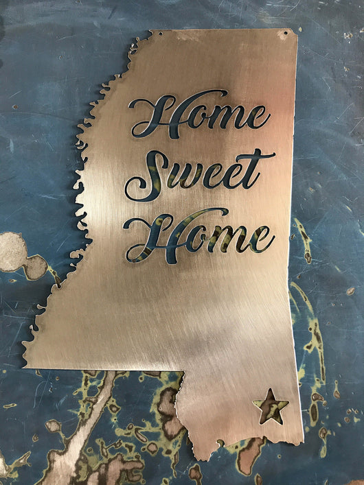 Mississippi Wall Art Metal Wall Art Custommetalworx