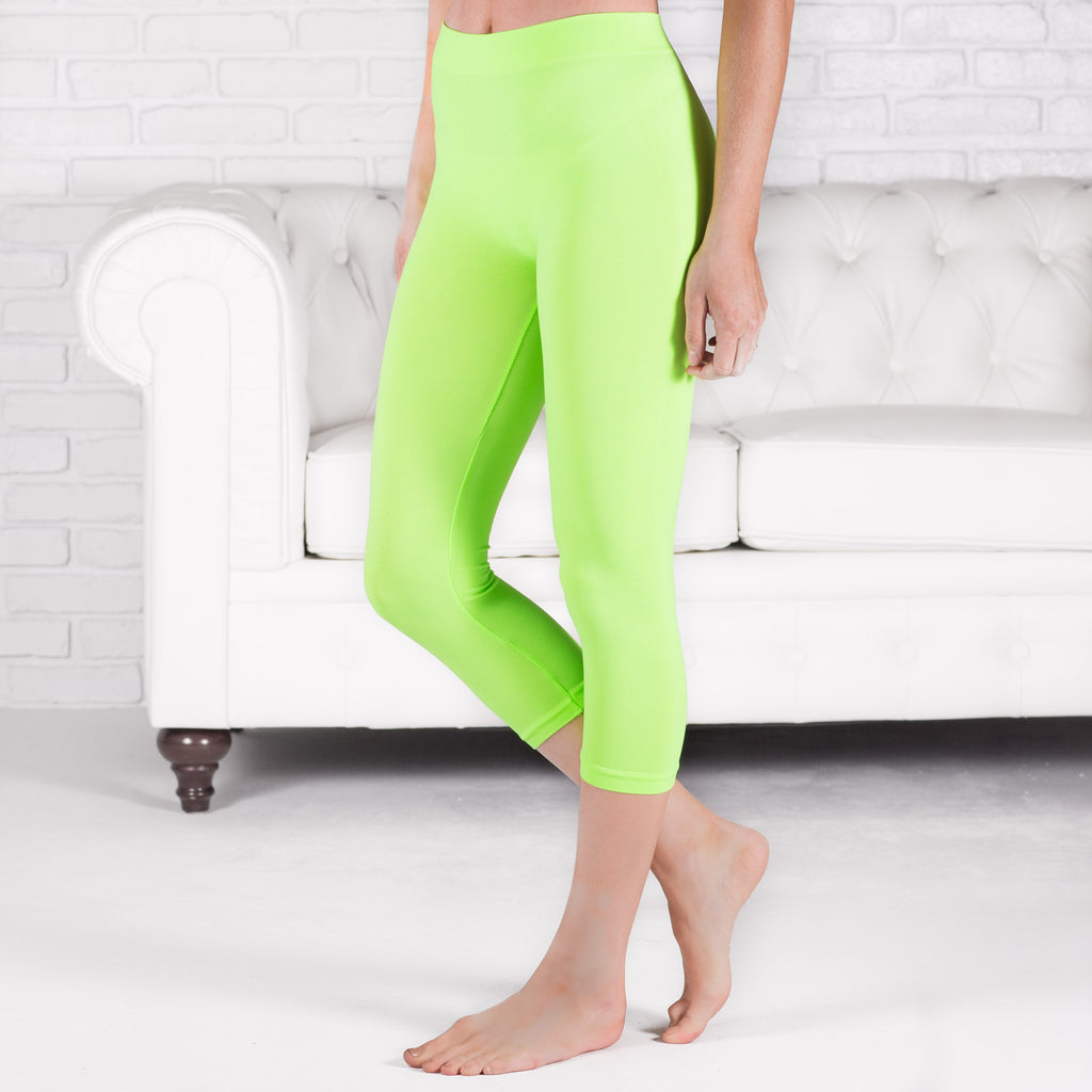 neon yellow workout leggings