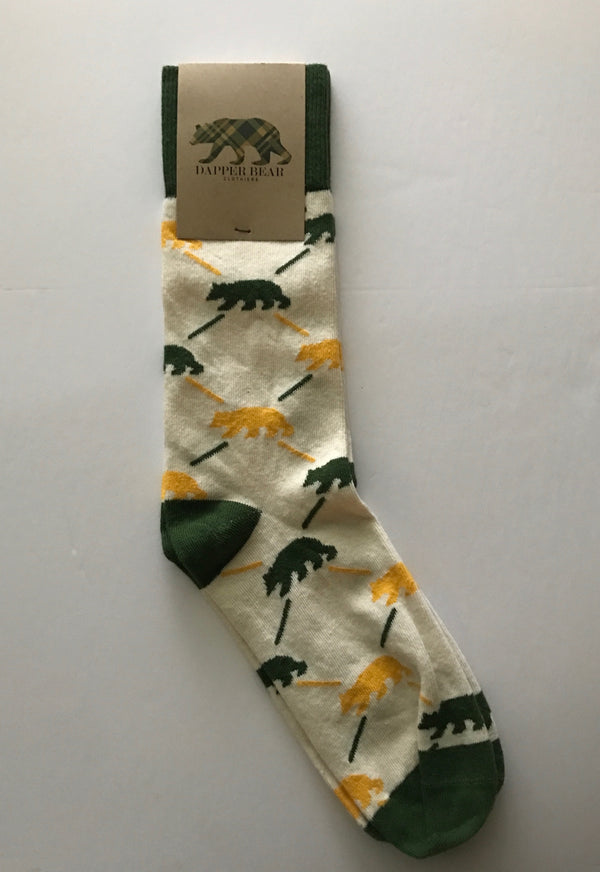 Dapper Bear Sock Collection - Cream Sock - Dapper Bear Clothiers