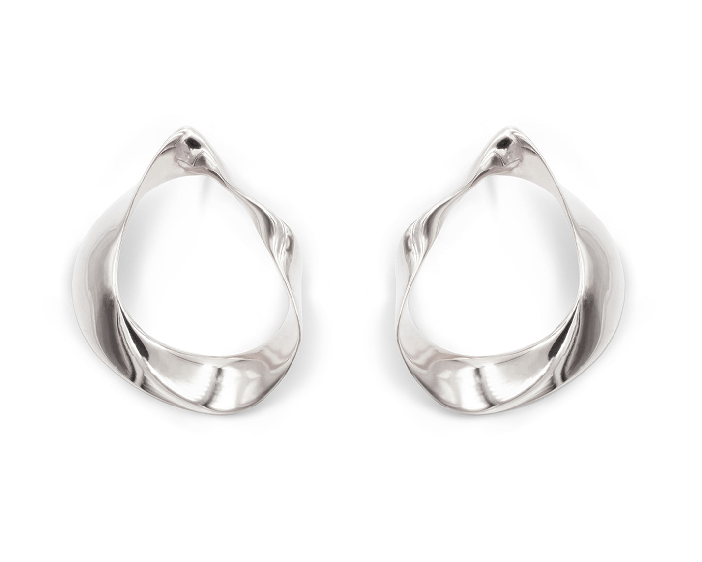 Fluid Earrings Silver – KIMSU