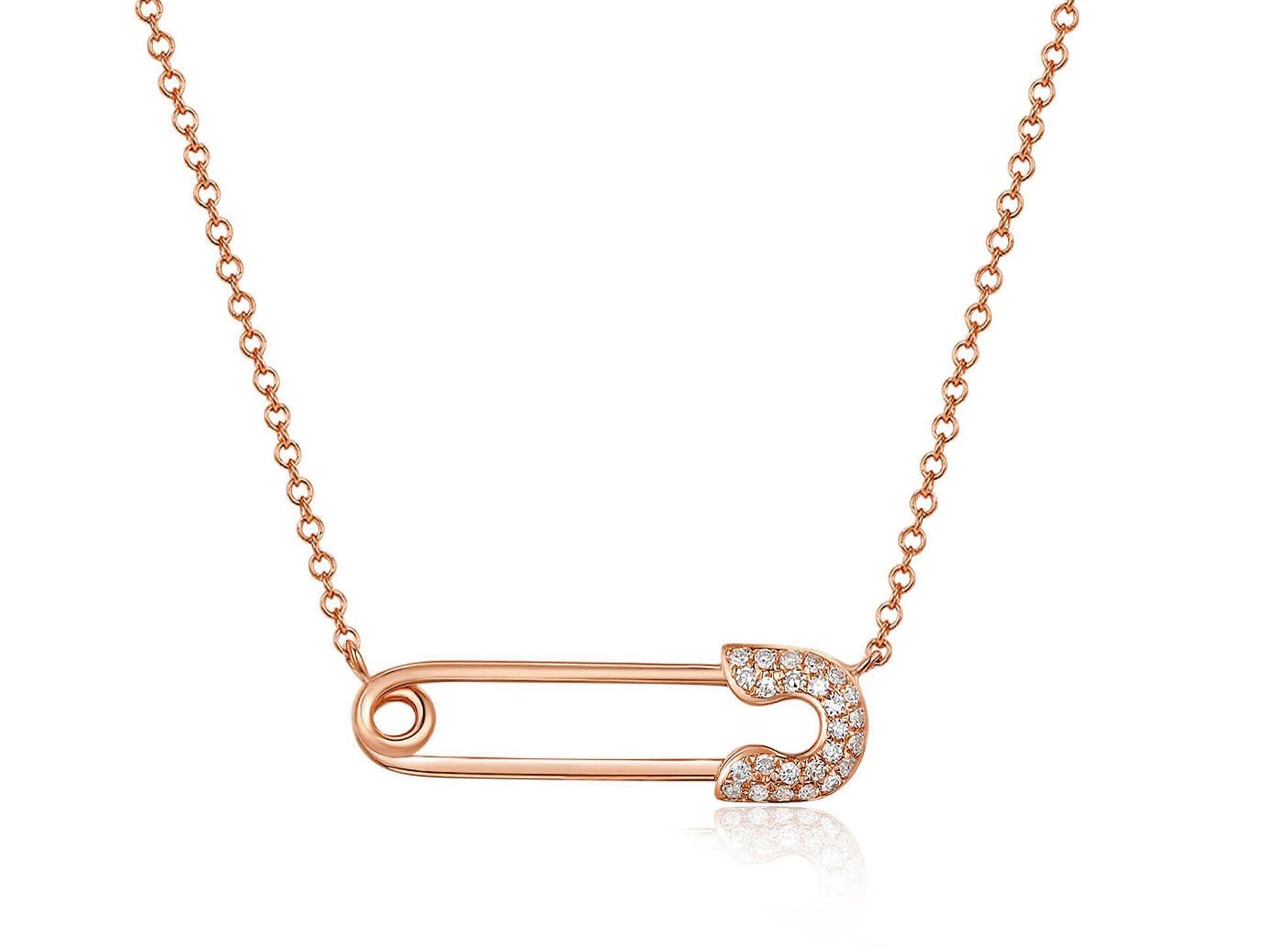 Safety Pin Necklace – Mel Spivak