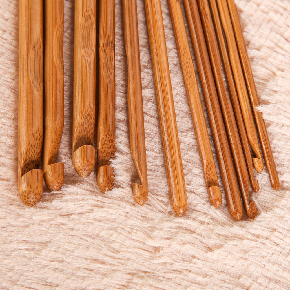 12 pcs Bamboo Knitting Needles QuiltsSupply