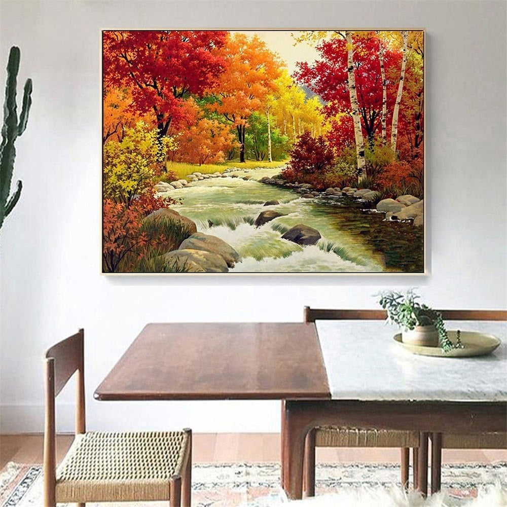 Diamond Painting 5D Autumn Scenery – QuiltsSupply