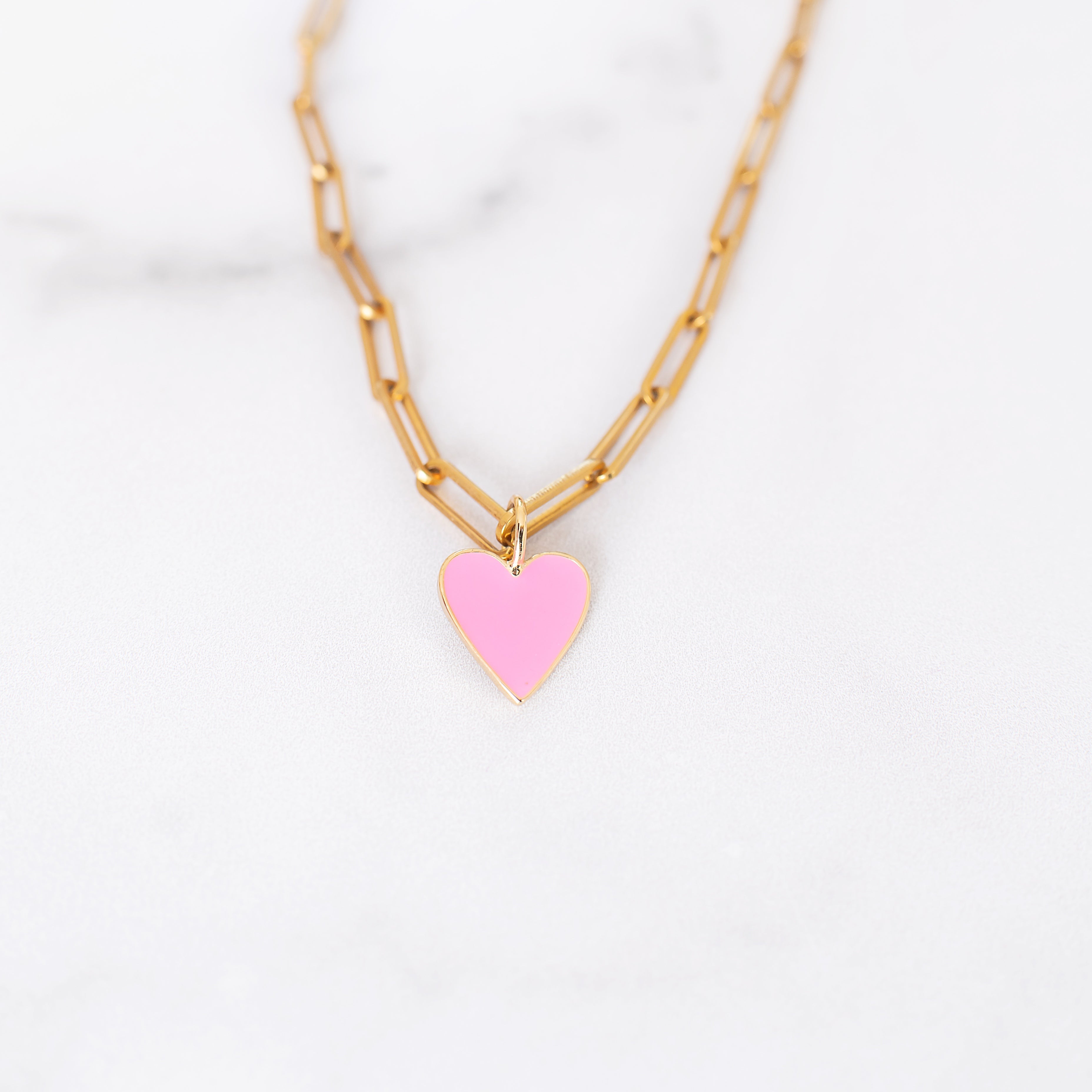 Enamel Heart Charm – Golden Thread, Inc.