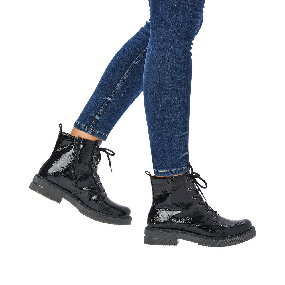 Rieker 72010-00 Black Patent Ankle Boots – Missy Online: Fashion & Accessories Based in Leeds
