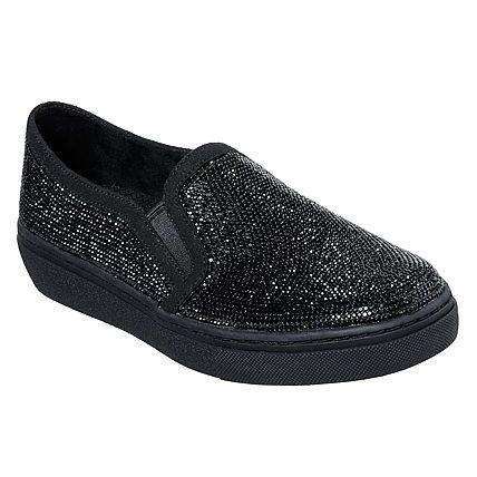 skechers black sparkle shoes