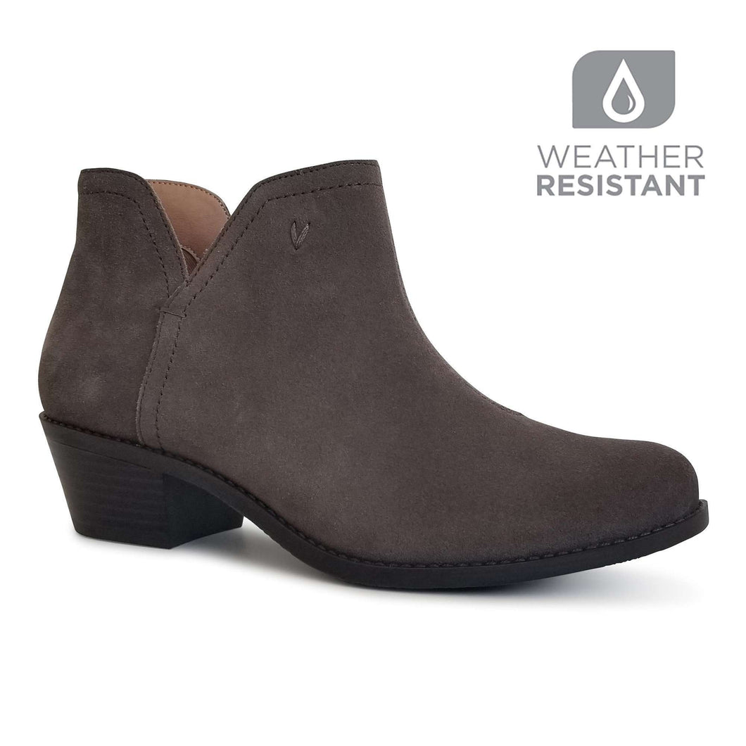 vionic water resistant suede ankle boots