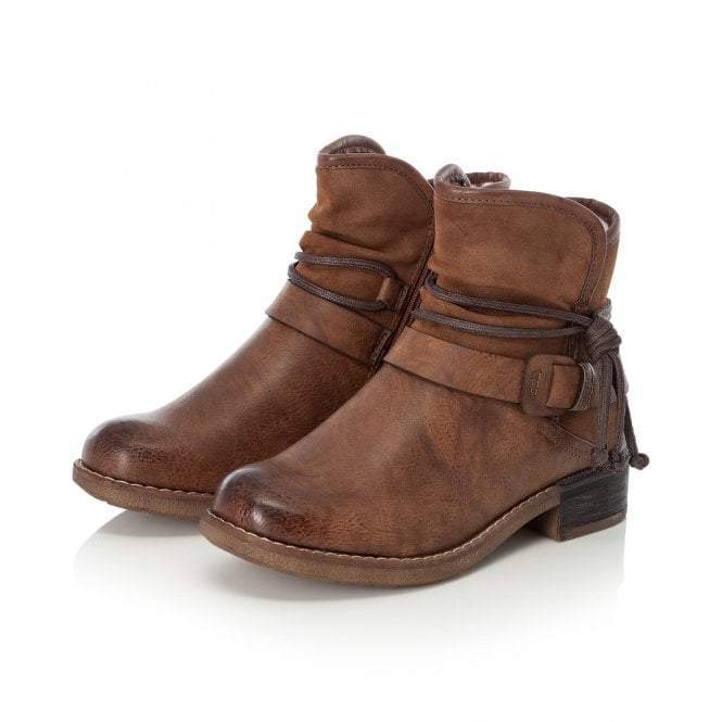 hjul Enig med Hearty Rieker Ladies 94689-22 Brown Ankle Boot With Rope Detail – Missy Online:  Shoes, Fashion & Accessories Based in Leeds