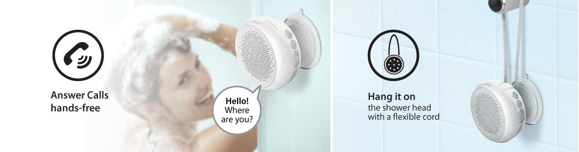 Answer Calls Hands-Free and Hang it in the Shower with a Flexible Cord