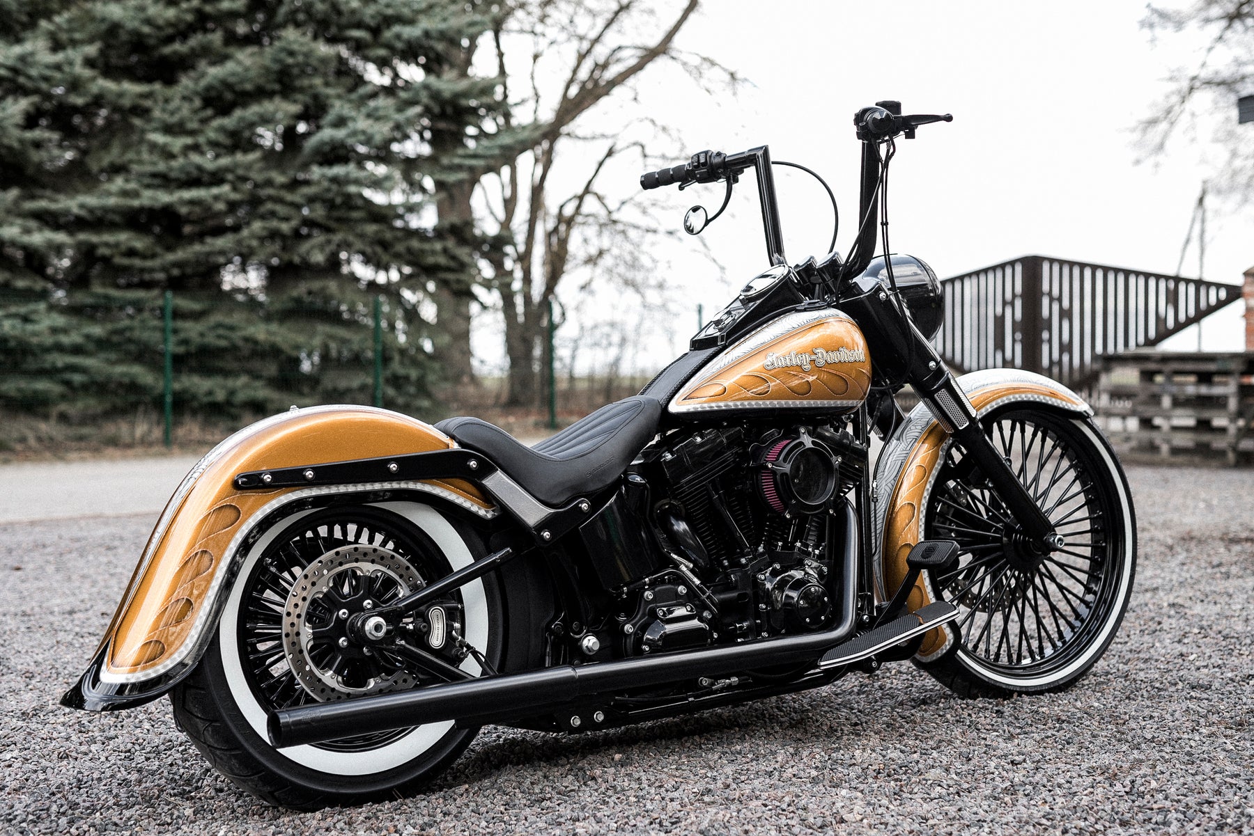 harley davidson custom rear fender