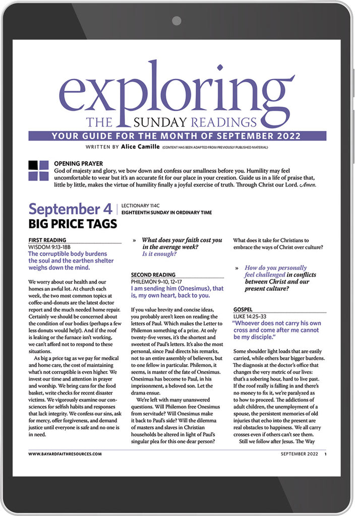 September 2022 Exploring the Sunday Readings Digital Edition Bayard