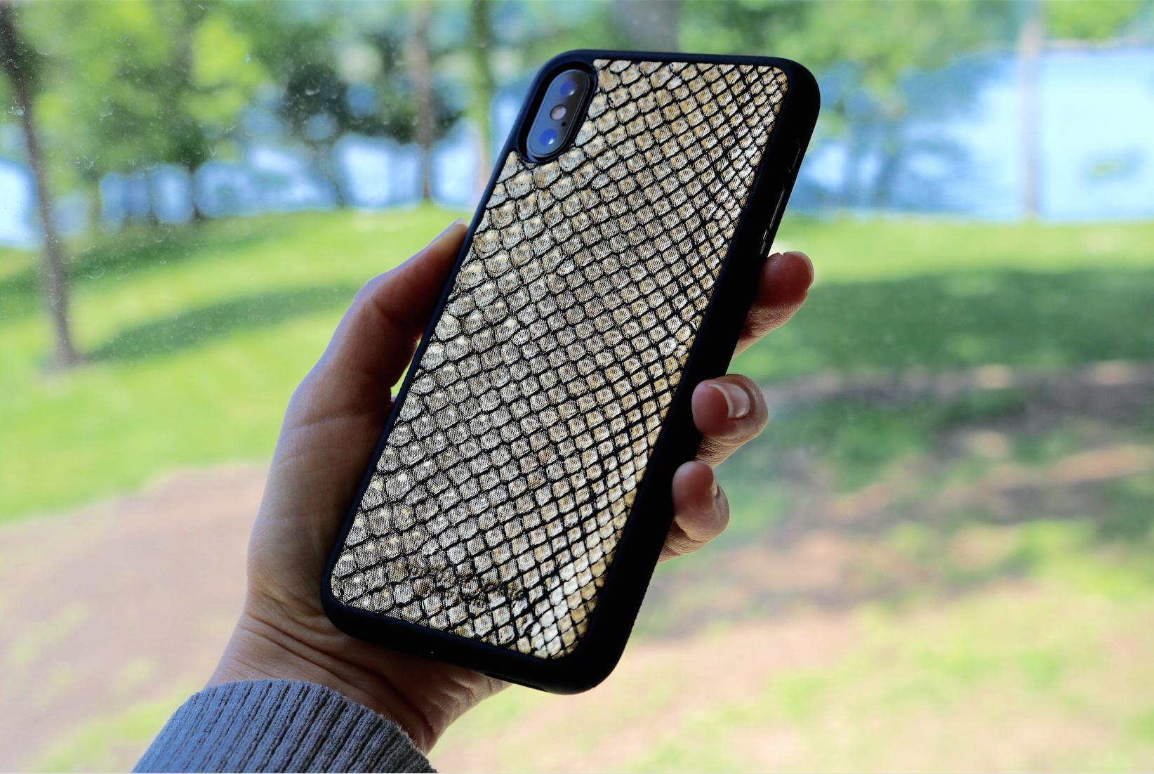 Silver Python iPhone XS Max Cases - Leather iPhone XS Max Case - Michael  Louis – Michael Louis Inc