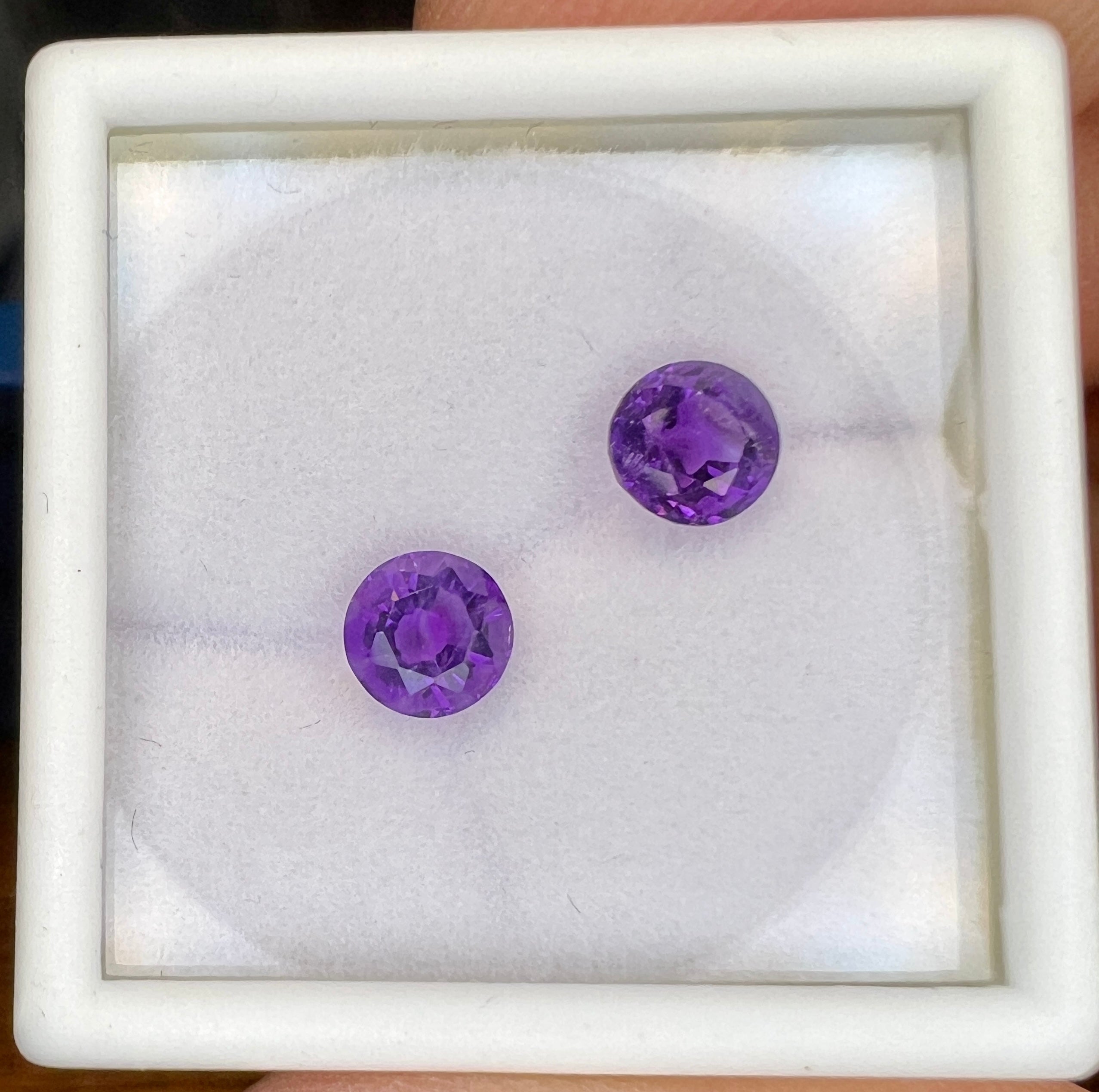Amethyst pair 1.85 cts