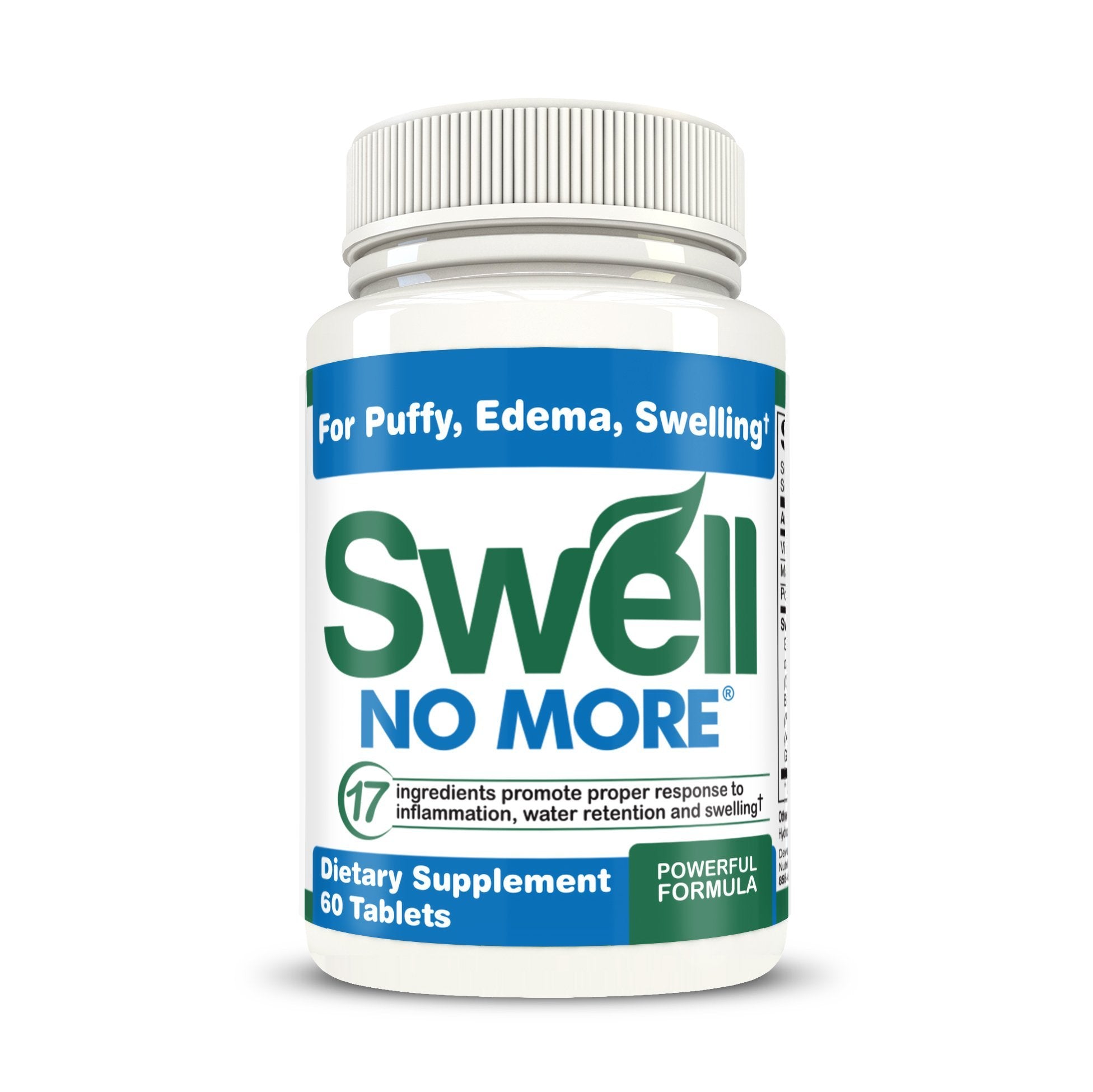 SwellNoMore Reduces Edema Swelling Natural Diuretic Anti Inflammatory