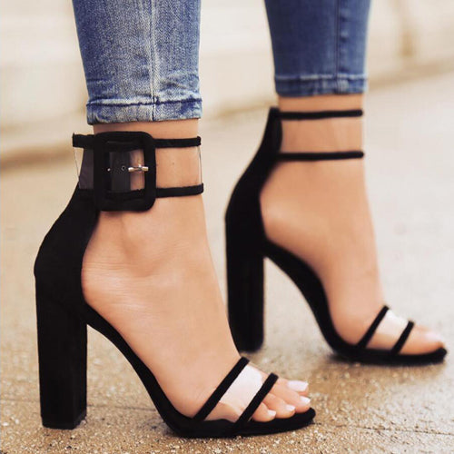 buckle heel shoes