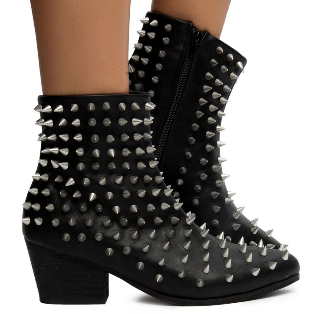 womens spiked boots