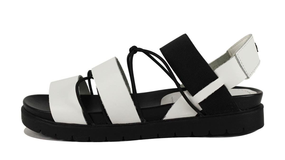 MIA Heritage Sea White Leather Sandal WHITE