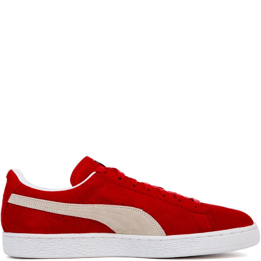 puma suede red sneakers