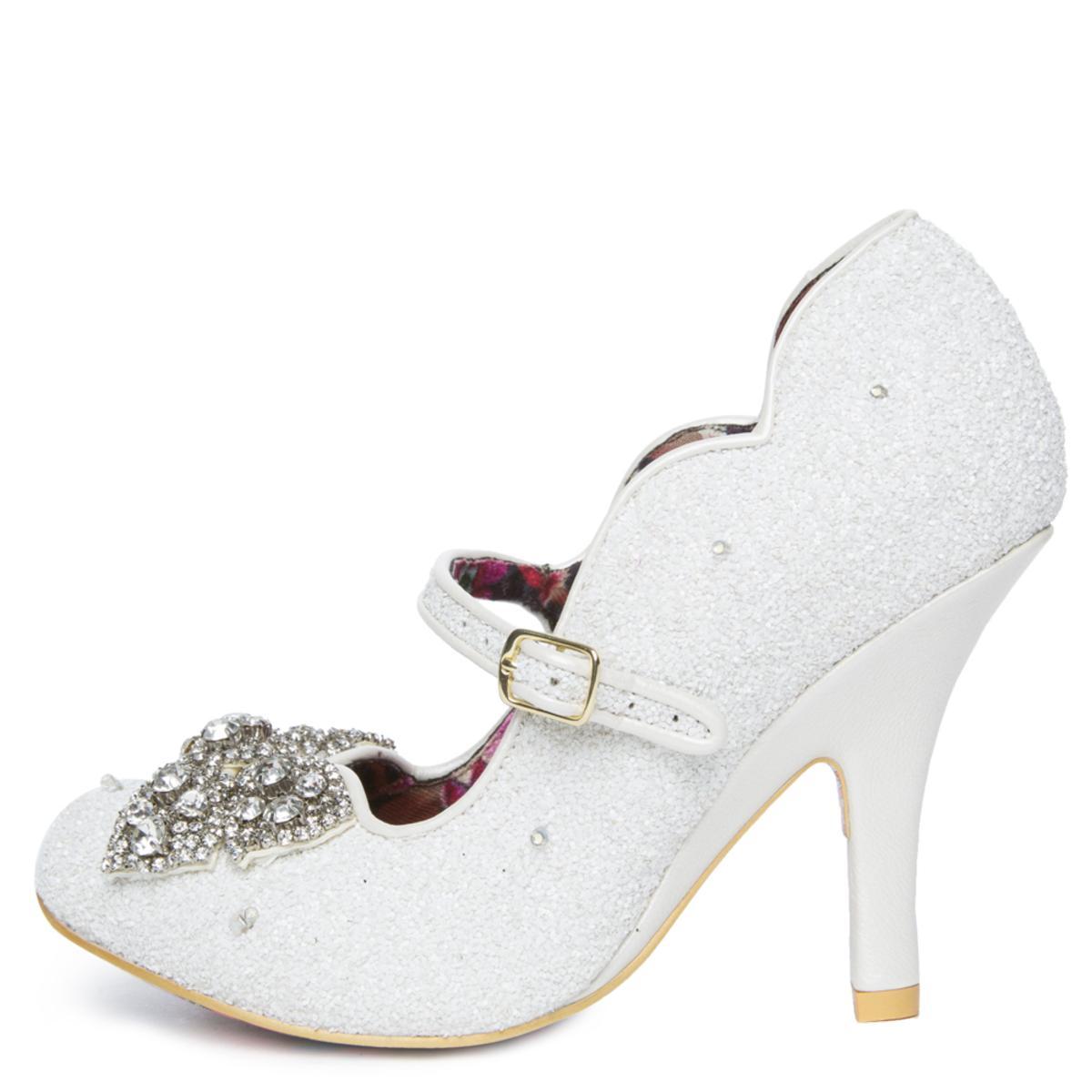 Women's Shimmer White Light Up High Heel