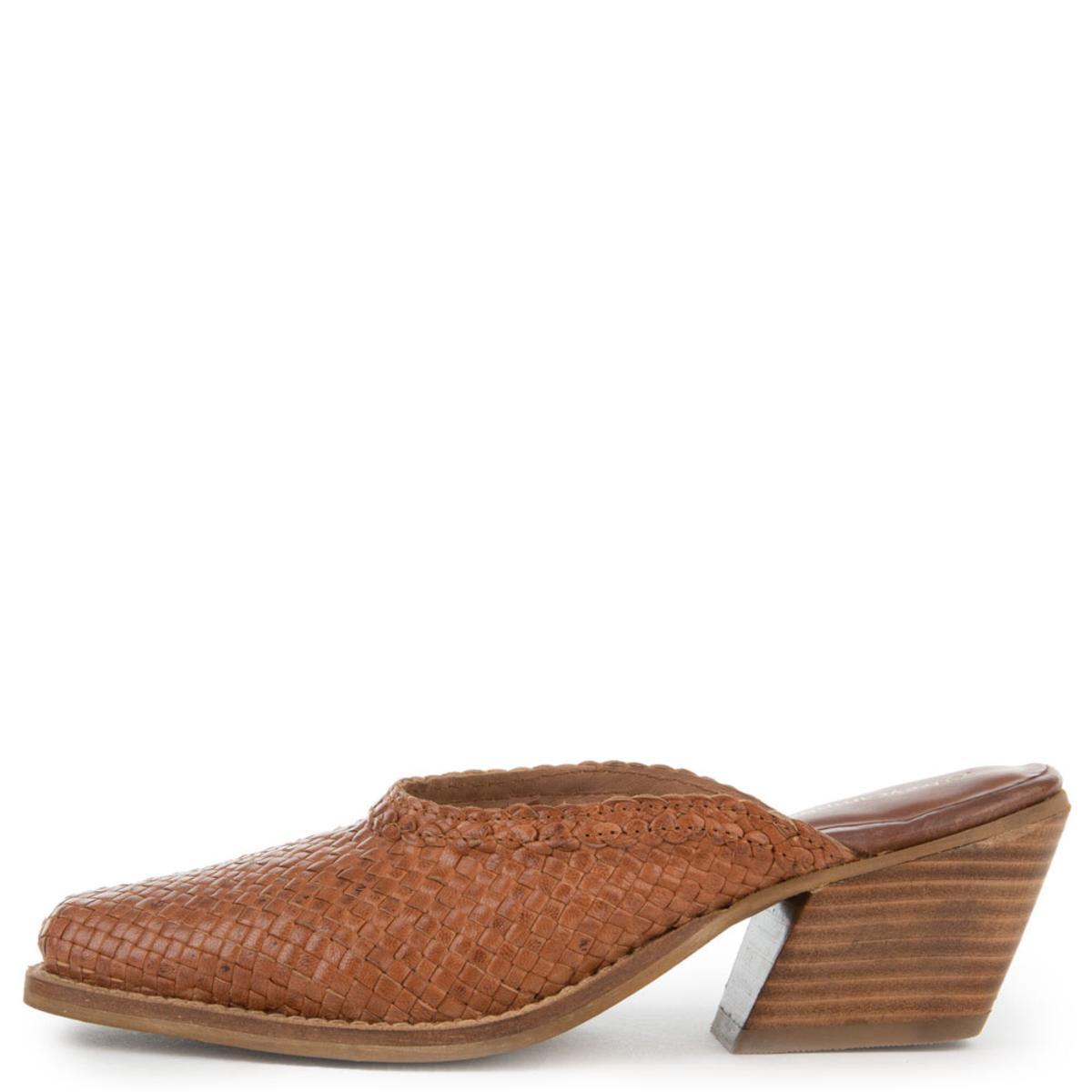 Avanti Tan Weave Mule Tan