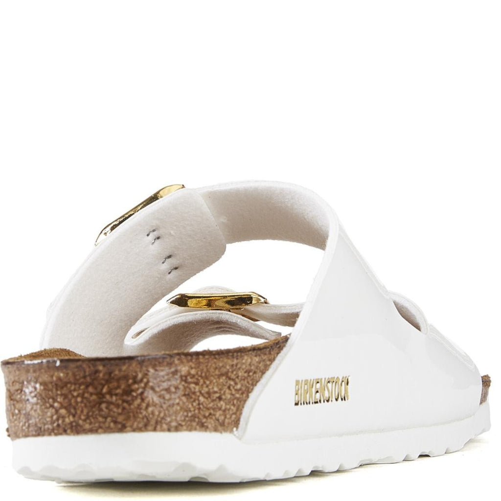 birkenstock white patent arizona