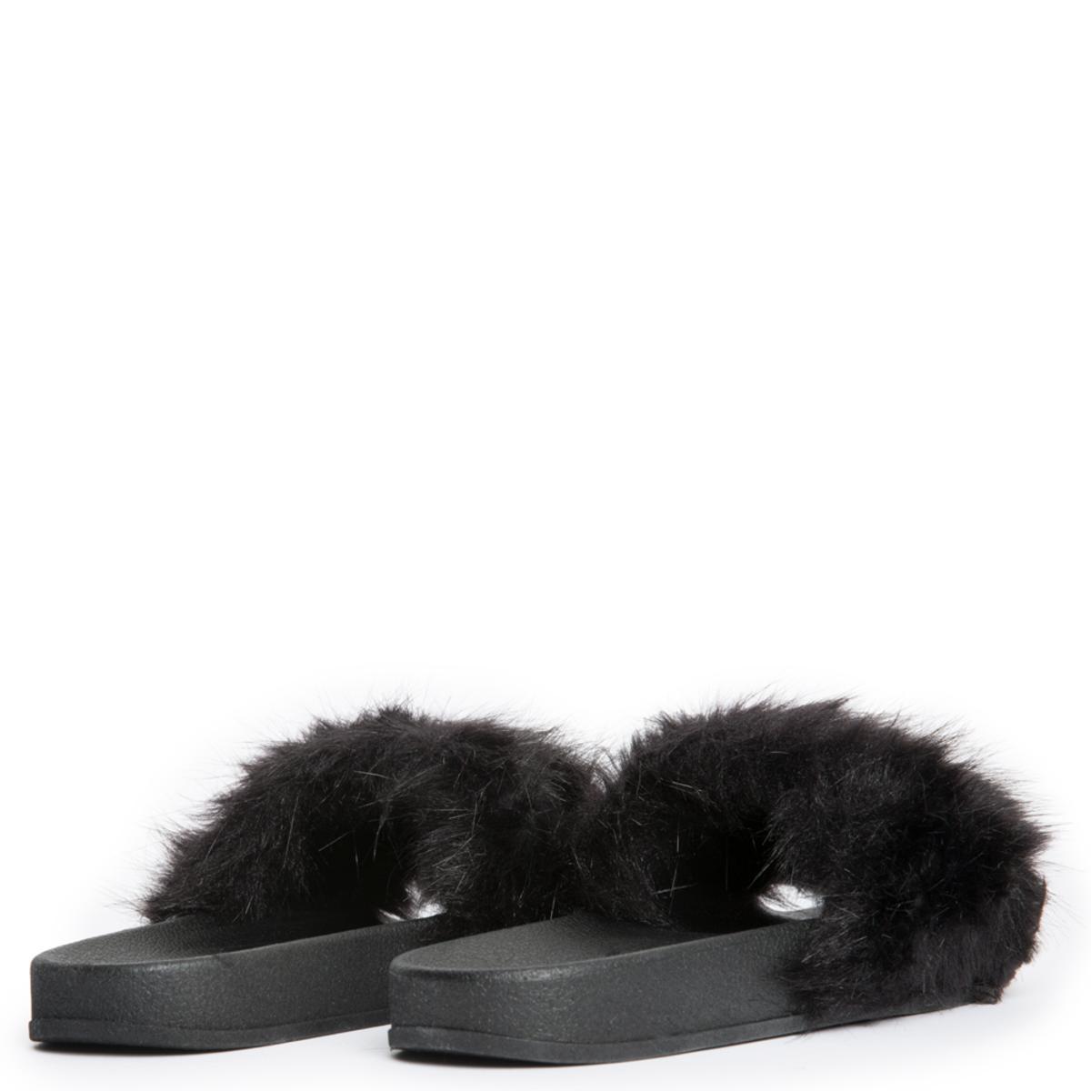 Cape Robbin Moira-5 Black Slides Black